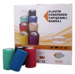 10 X 4,5 Mt Kendinden Yapışkanlı Elastik Bandaj (30 ADET) Mavi